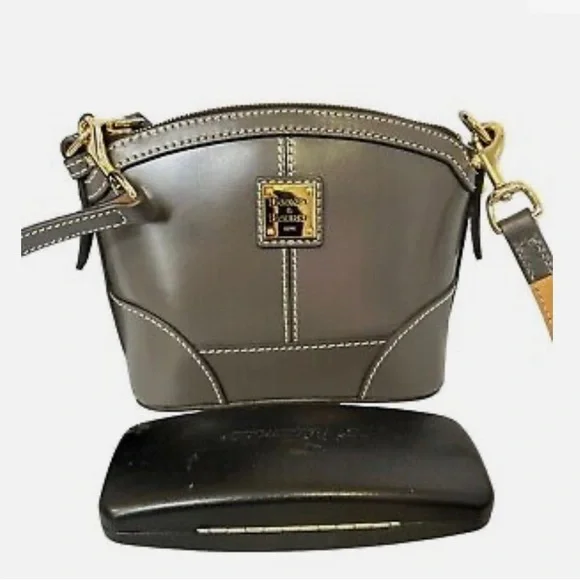 Dooney & Bourke mini domed grey satchel grey shoulder bag - Picture 2 of 9